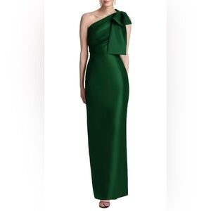 Amazon Women's One Shoulder Dress - Chic Dark Green